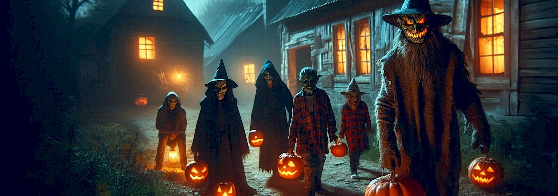 Caminhada de Halloween na aldeia fantasma de Broas