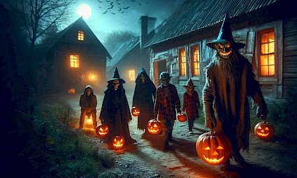 Caminhada de Halloween na aldeia fantasma de Broas
