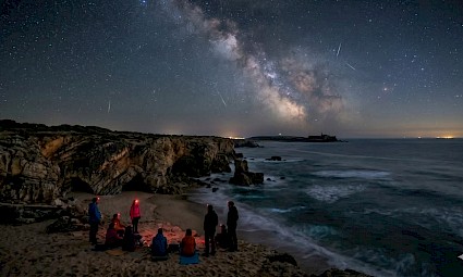 Chuva de Estrelas nas arribas do Guincho